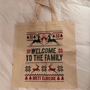 Brett Elderedge Holiday Tote Bag Merch